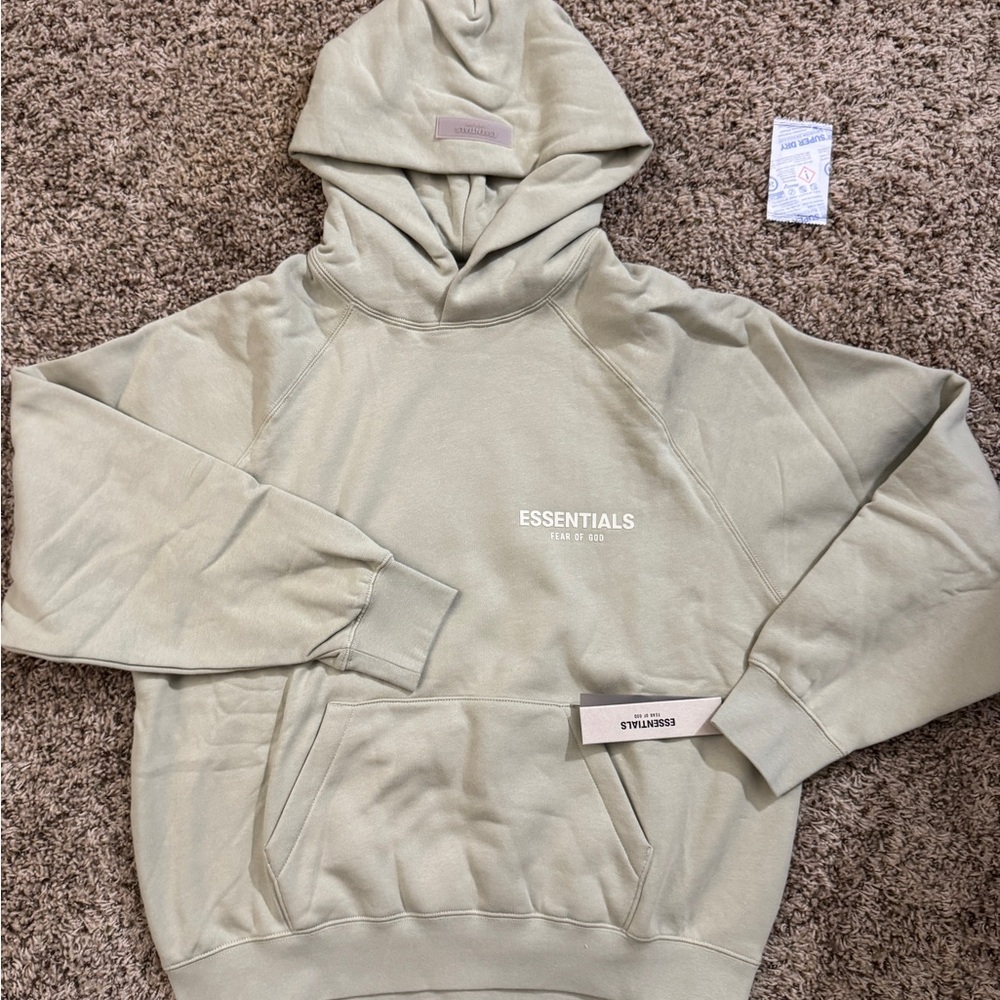 Essentials Men's Sage/Sea Foam Hoodie